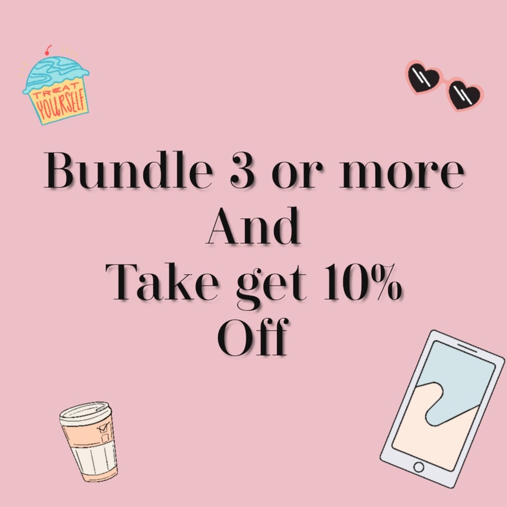 Bundle 3 or more and save 10% on your purchase!!!
